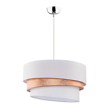 Duolla - Chandelier on a string TRIO 1xE27/40W/230V d. 45 cm gold/white