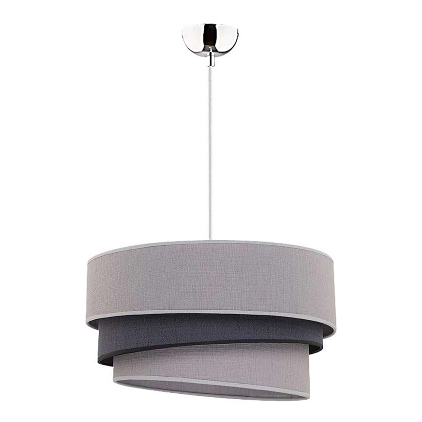 Duolla - Chandelier on a string TRIO 1xE27/40W/230V d. 45 cm grey/black