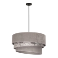 Duolla - Chandelier on a string TRIO 1xE27/40W/230V d. 45 cm grey