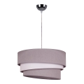Duolla - Chandelier on a string TRIO 1xE27/40W/230V d. 45 cm grey/white