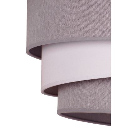 Duolla - Chandelier on a string TRIO 1xE27/40W/230V d. 45 cm grey/white