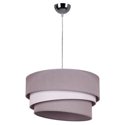 Duolla - Chandelier on a string TRIO 1xE27/40W/230V d. 45 cm grey/white