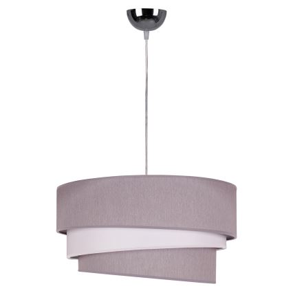 Duolla - Chandelier on a string TRIO 1xE27/40W/230V d. 45 cm grey/white