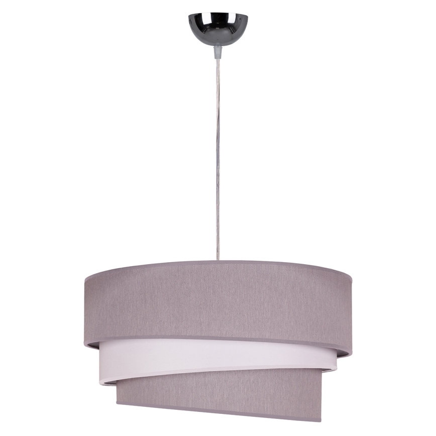 Duolla - Chandelier on a string TRIO 1xE27/40W/230V d. 45 cm grey/white
