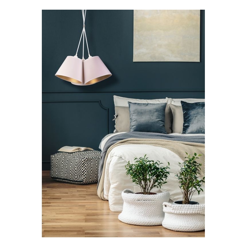 Duolla - Chandelier on a string TWIGGY 3xE27/40W/230V d. 60 cm white