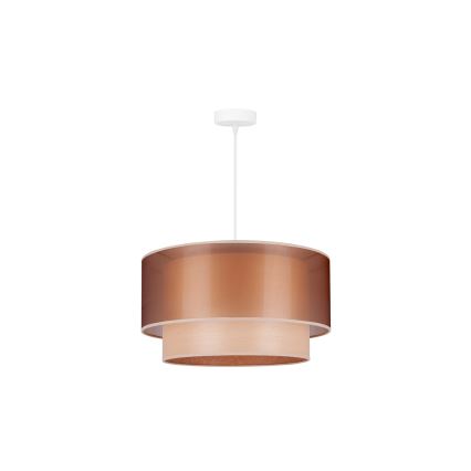 Duolla - Chandelier on a string WOOD BOHO 1xE27/15W/230V d. 45 cm copper/beige