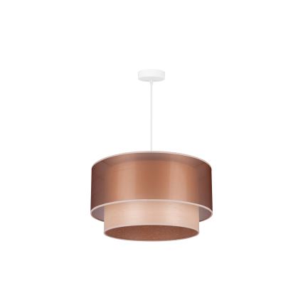 Duolla - Chandelier on a string WOOD BOHO 1xE27/15W/230V d. 45 cm copper/beige