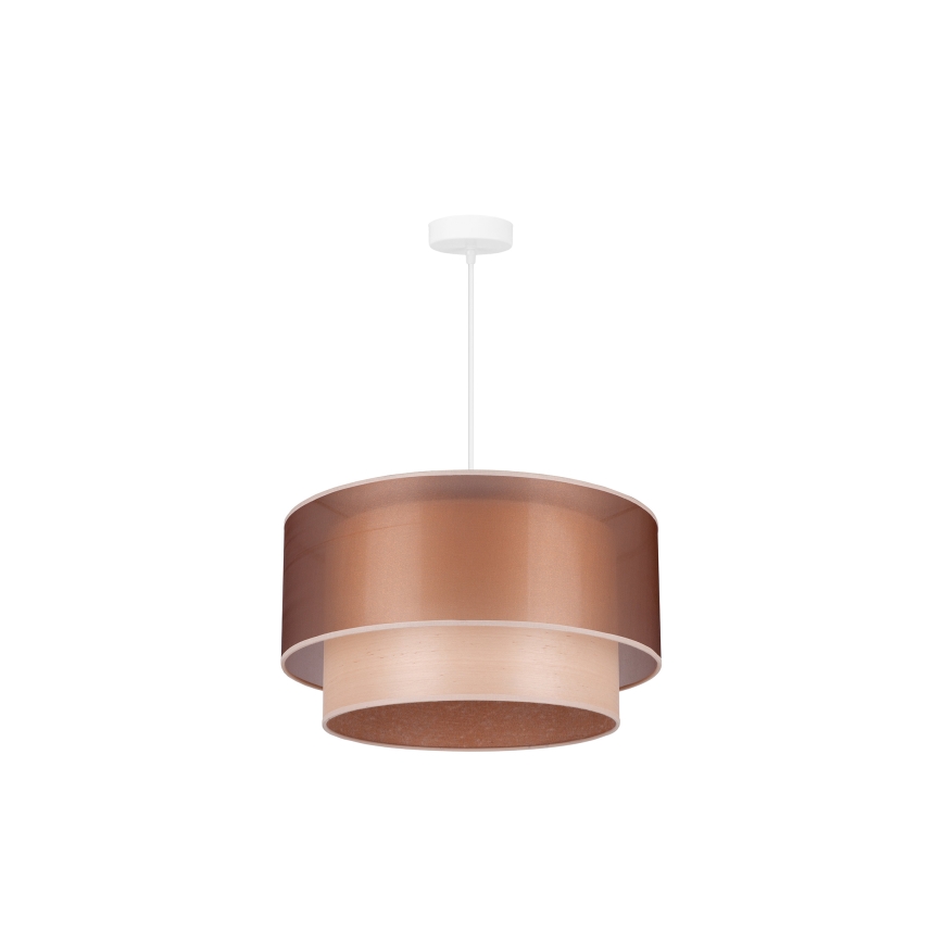 Duolla - Chandelier on a string WOOD BOHO 1xE27/15W/230V d. 45 cm copper/beige