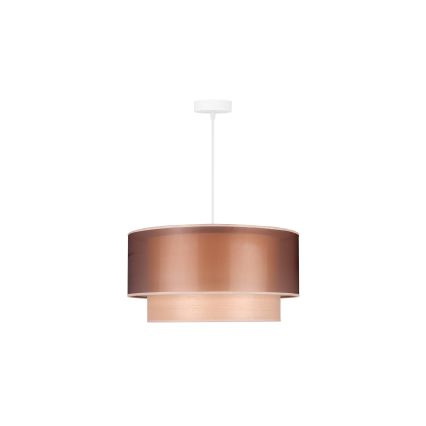 Duolla - Chandelier on a string WOOD BOHO 1xE27/15W/230V d. 45 cm copper/beige