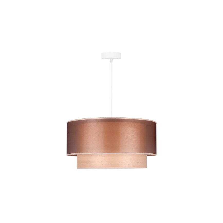 Duolla - Chandelier on a string WOOD BOHO 1xE27/15W/230V d. 45 cm copper/beige
