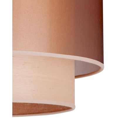 Duolla - Chandelier on a string WOOD BOHO 1xE27/15W/230V d. 45 cm copper/beige