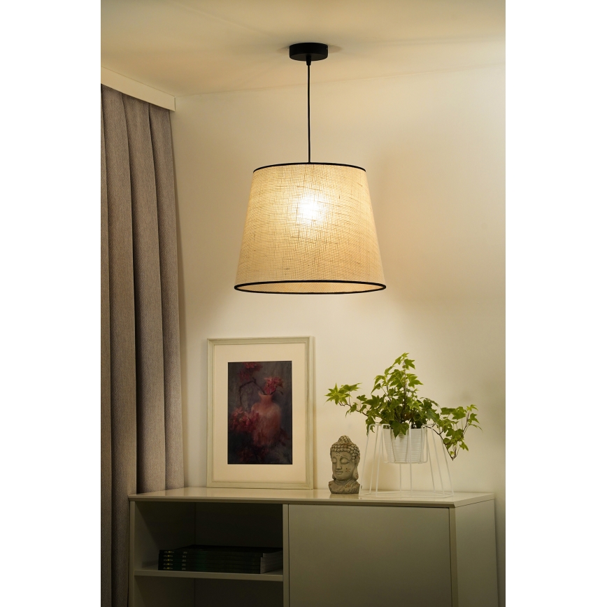 Duolla - Chandelier on a string YUTE 1xE27/15W/230V d. 38 cm grey/black