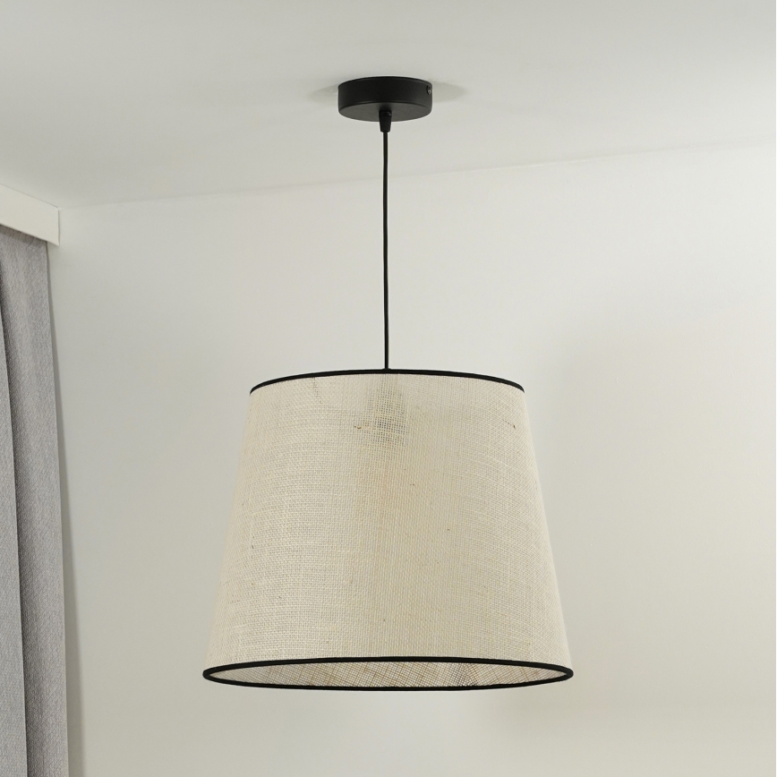 Duolla - Chandelier on a string YUTE 1xE27/15W/230V d. 38 cm grey/black