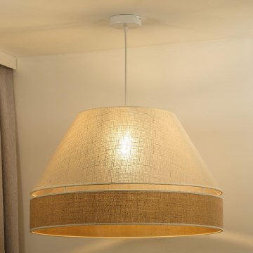Duolla - Chandelier on a string YUTE AVIGNON 1xE27/15W/230V d. 60 cm creamy/beige