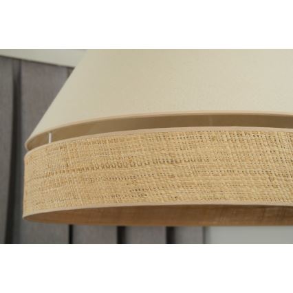 Duolla - Chandelier on a string YUTE AVIGNON 1xE27/15W/230V d. 60 cm creamy/beige
