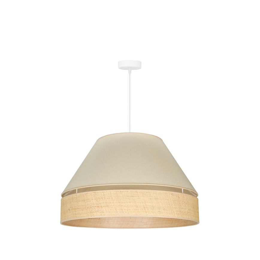 Duolla - Chandelier on a string YUTE AVIGNON 1xE27/15W/230V d. 60 cm creamy/beige