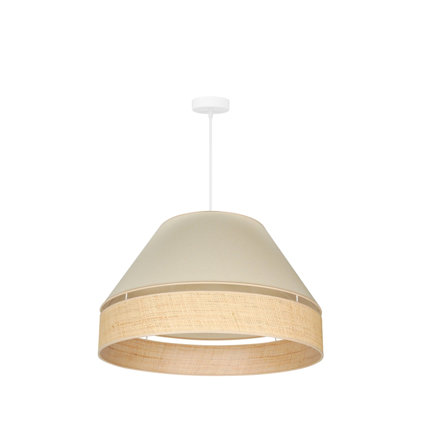 Duolla - Chandelier on a string YUTE AVIGNON 1xE27/15W/230V d. 60 cm creamy/beige