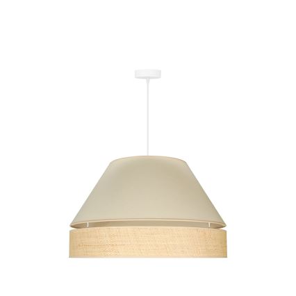 Duolla - Chandelier on a string YUTE AVIGNON 1xE27/15W/230V d. 60 cm creamy/beige