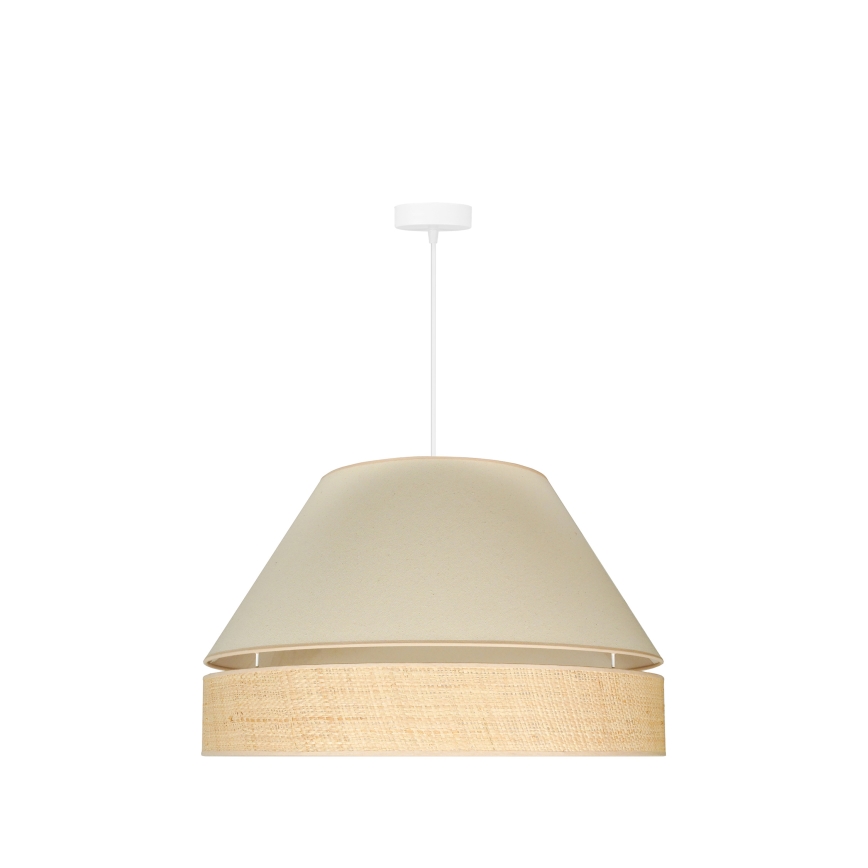 Duolla - Chandelier on a string YUTE AVIGNON 1xE27/15W/230V d. 60 cm creamy/beige