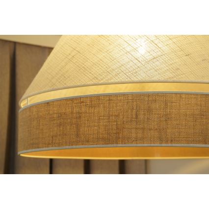 Duolla - Chandelier on a string YUTE AVIGNON 1xE27/15W/230V d. 60 cm grey/brown