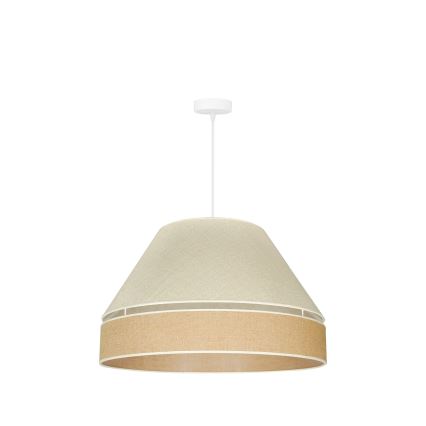Duolla - Chandelier on a string YUTE AVIGNON 1xE27/15W/230V d. 60 cm grey/brown