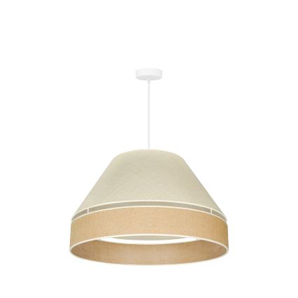 Duolla - Chandelier on a string YUTE AVIGNON 1xE27/15W/230V d. 60 cm grey/brown