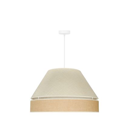 Duolla - Chandelier on a string YUTE AVIGNON 1xE27/15W/230V d. 60 cm grey/brown