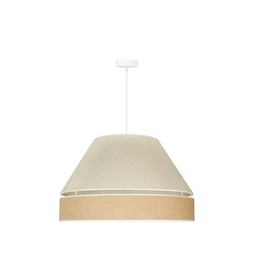 Duolla - Chandelier on a string YUTE AVIGNON 1xE27/15W/230V d. 60 cm grey/brown