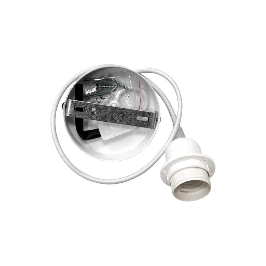 Duolla - Chandelier on a string YUTE AVIGNON 1xE27/15W/230V d. 60 cm grey/brown