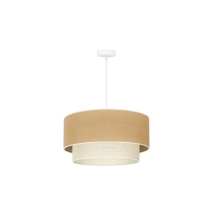 Duolla - Chandelier on a string YUTE BOHO 1xE27/15W/230V d. 45 cm brown/creamy