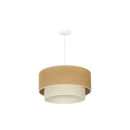Duolla - Chandelier on a string YUTE BOHO 1xE27/15W/230V d. 45 cm brown/creamy