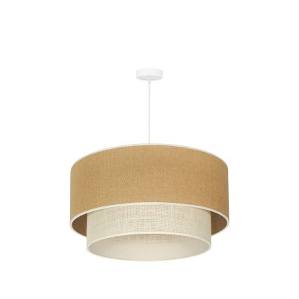 Duolla - Chandelier on a string YUTE BOHO 3xE27/15W/230V d. 60 cm brown/creamy