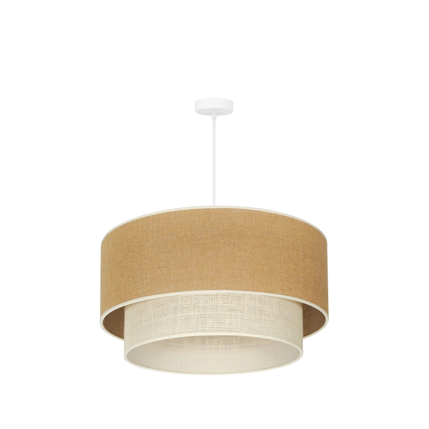 Duolla - Chandelier on a string YUTE BOHO 3xE27/15W/230V d. 60 cm brown/creamy