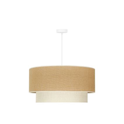 Duolla - Chandelier on a string YUTE BOHO 3xE27/15W/230V d. 60 cm brown/creamy