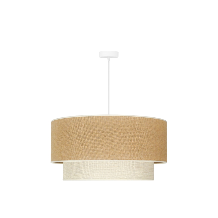 Duolla - Chandelier on a string YUTE BOHO 3xE27/15W/230V d. 60 cm brown/creamy