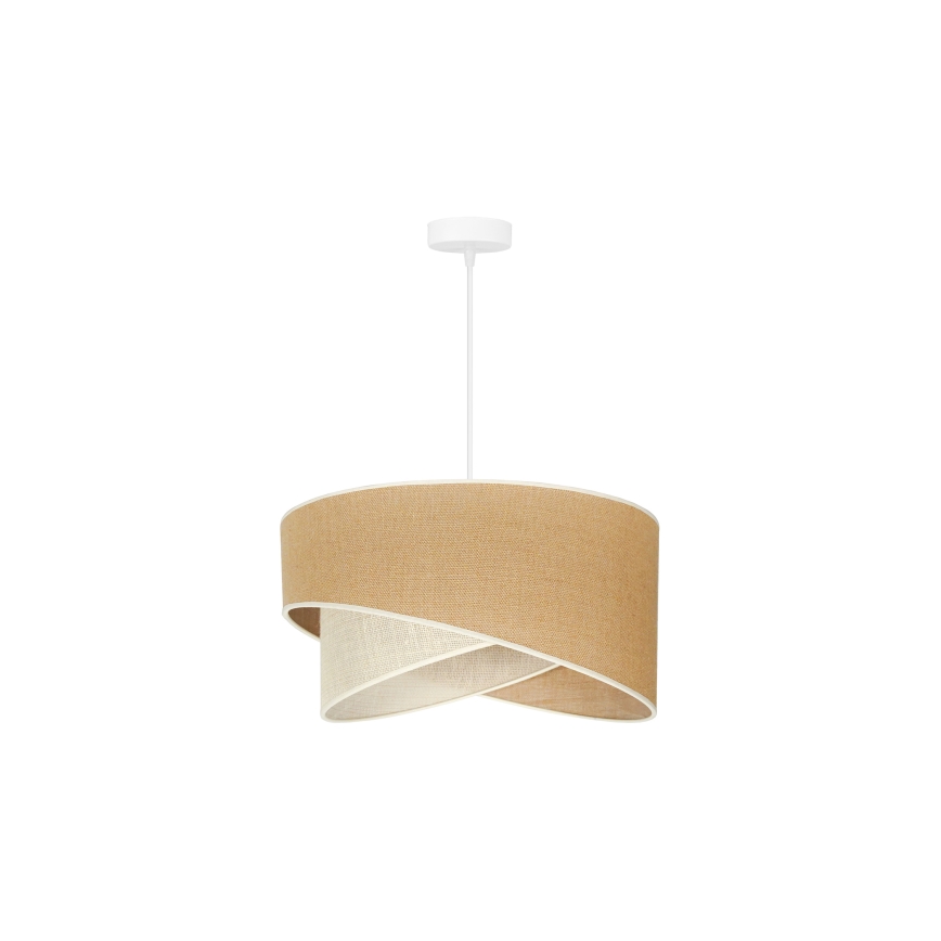 Duolla - Chandelier on a string YUTE CELLO 1xE27/15W/230V d. 45 cm brown/grey