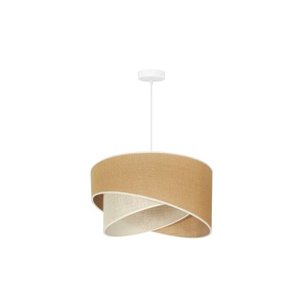 Duolla - Chandelier on a string YUTE CELLO 1xE27/15W/230V d. 45 cm brown/grey