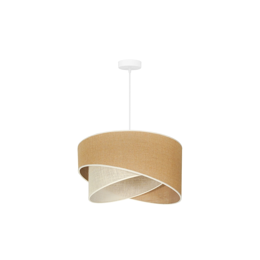 Duolla - Chandelier on a string YUTE CELLO 1xE27/15W/230V d. 45 cm brown/grey