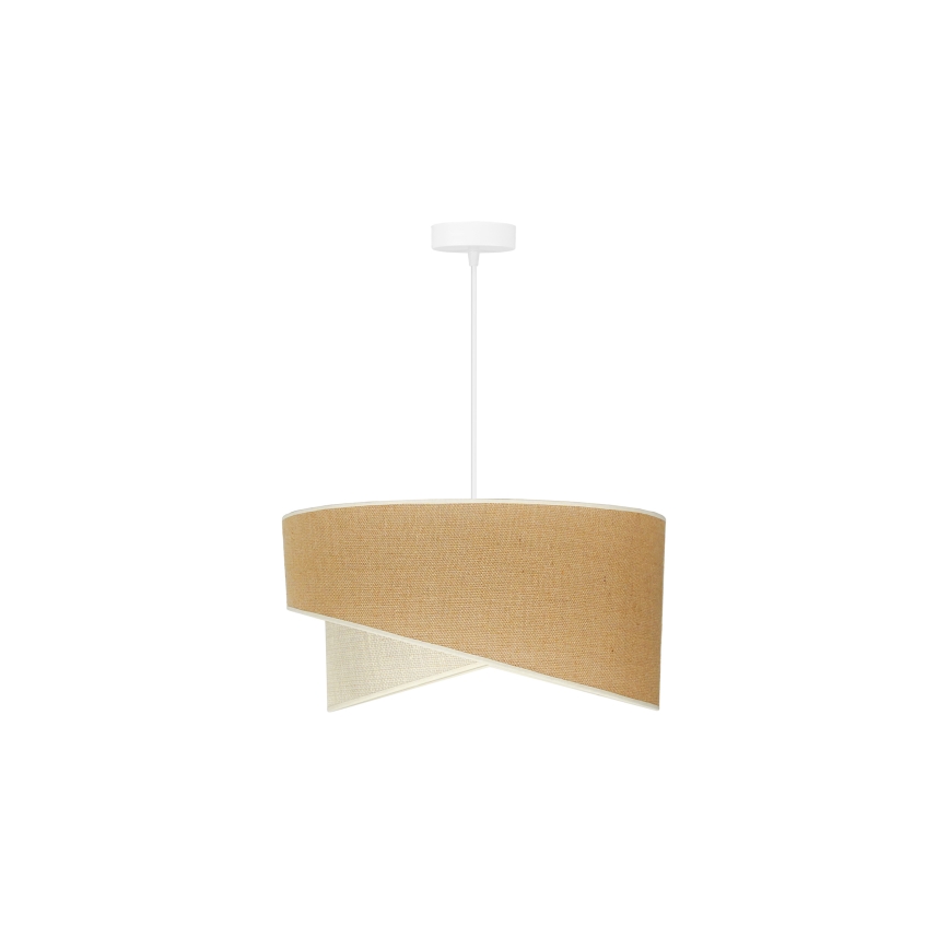 Duolla - Chandelier on a string YUTE CELLO 1xE27/15W/230V d. 45 cm brown/grey