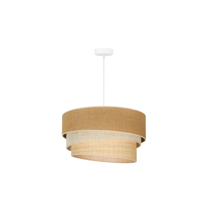 Duolla - Chandelier on a string YUTE TRIO 1xE27/15W/230V d. 45 cm brown/grey/beige