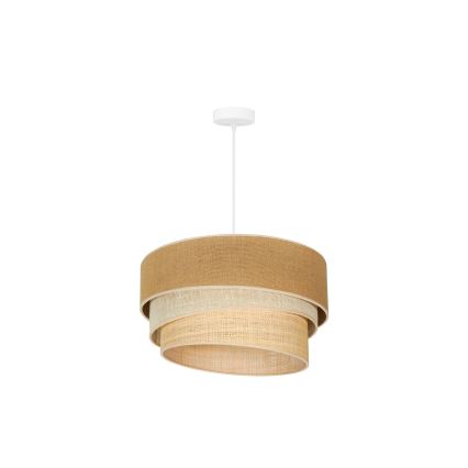 Duolla - Chandelier on a string YUTE TRIO 1xE27/15W/230V d. 45 cm brown/grey/beige