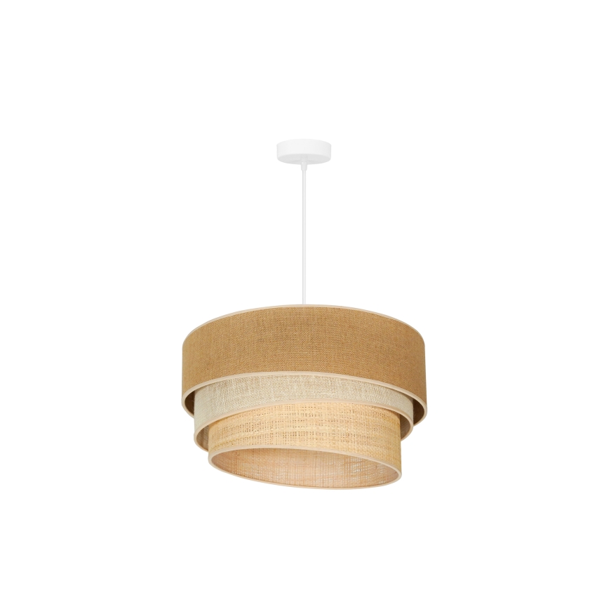 Duolla - Chandelier on a string YUTE TRIO 1xE27/15W/230V d. 45 cm brown/grey/beige