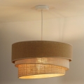 Duolla - Chandelier on a string YUTE TRIO 3xE27/15W/230V d. 60 cm brown/grey/beige