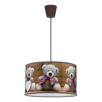 Duolla - Children's chandelier on a string BEARS 1xE27/40W/230V d. 35 cm