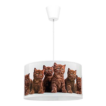 Duolla - Children's chandelier on a string CATS 1xE27/40W/230V d. 35 cm