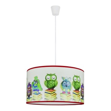 Duolla - Children's chandelier on a string OWL 1xE27/15W/230V d. 35 cm