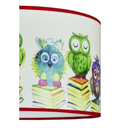 Duolla - Children's chandelier on a string OWL 1xE27/15W/230V d. 35 cm