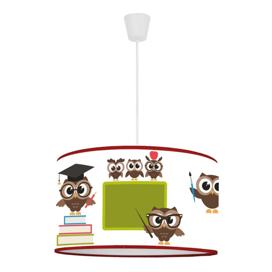 Duolla - Children's chandelier on a string OWLS MULTI 1xE27/15W/230V d. 35 cm