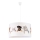Duolla - Children's chandelier on a string PRINT M 1xE27/40W/230V d. 35 cm animals