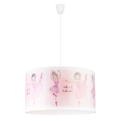 Duolla - Children's chandelier on a string PRINT M 1xE27/40W/230V d. 35 cm ballerinas